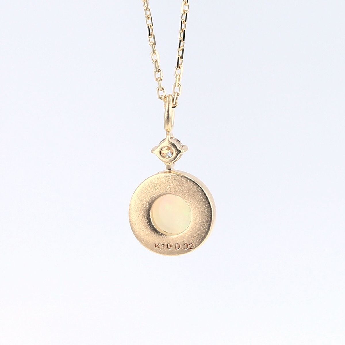 K10 オパール ダイヤモンド ネックレス