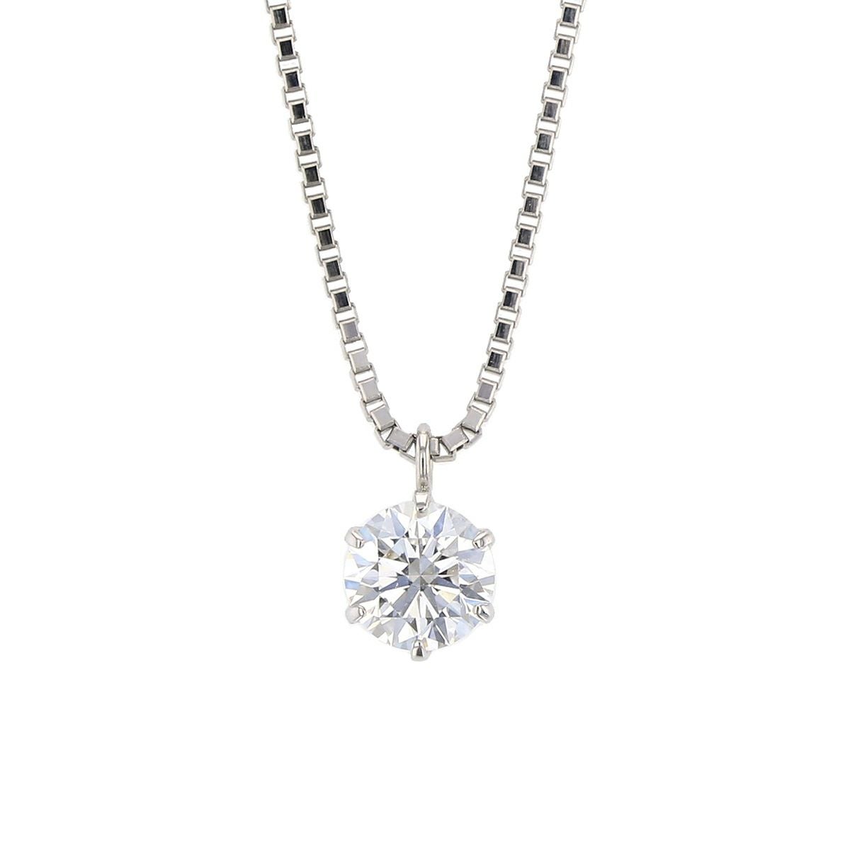 0.3ct】鑑定書付 プラチナ 一粒ダイヤモンド ネックレス | IKEDA