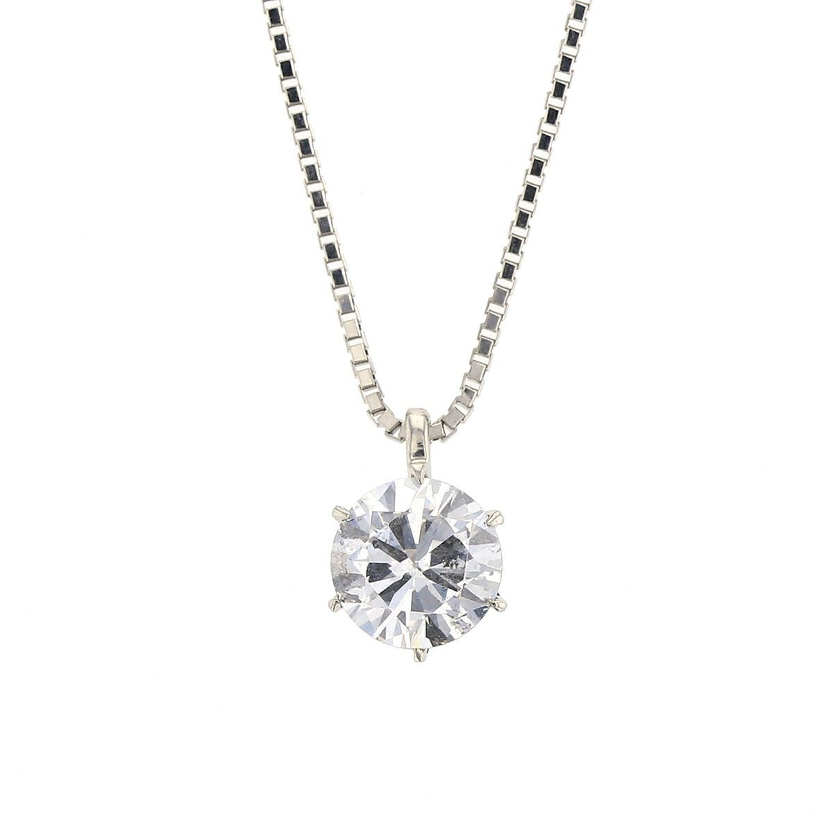 0.5ct】鑑定書付 プラチナ ダイヤモンド ネックレス | IKEDAジュエリー
