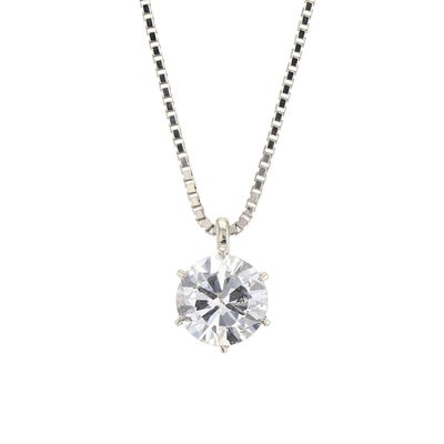 0.5ct】鑑定書付 プラチナ ダイヤモンド ネックレス | IKEDAジュエリー 