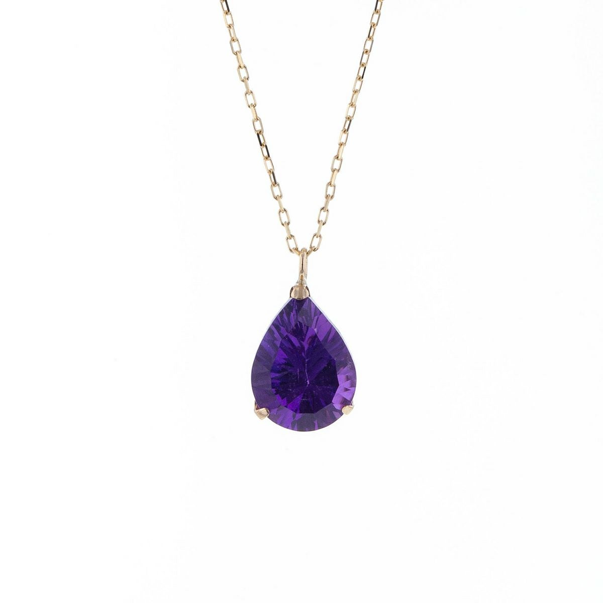 12月誕生石】K10 YG タンザナイト ネックレス ホワイトトパーズ