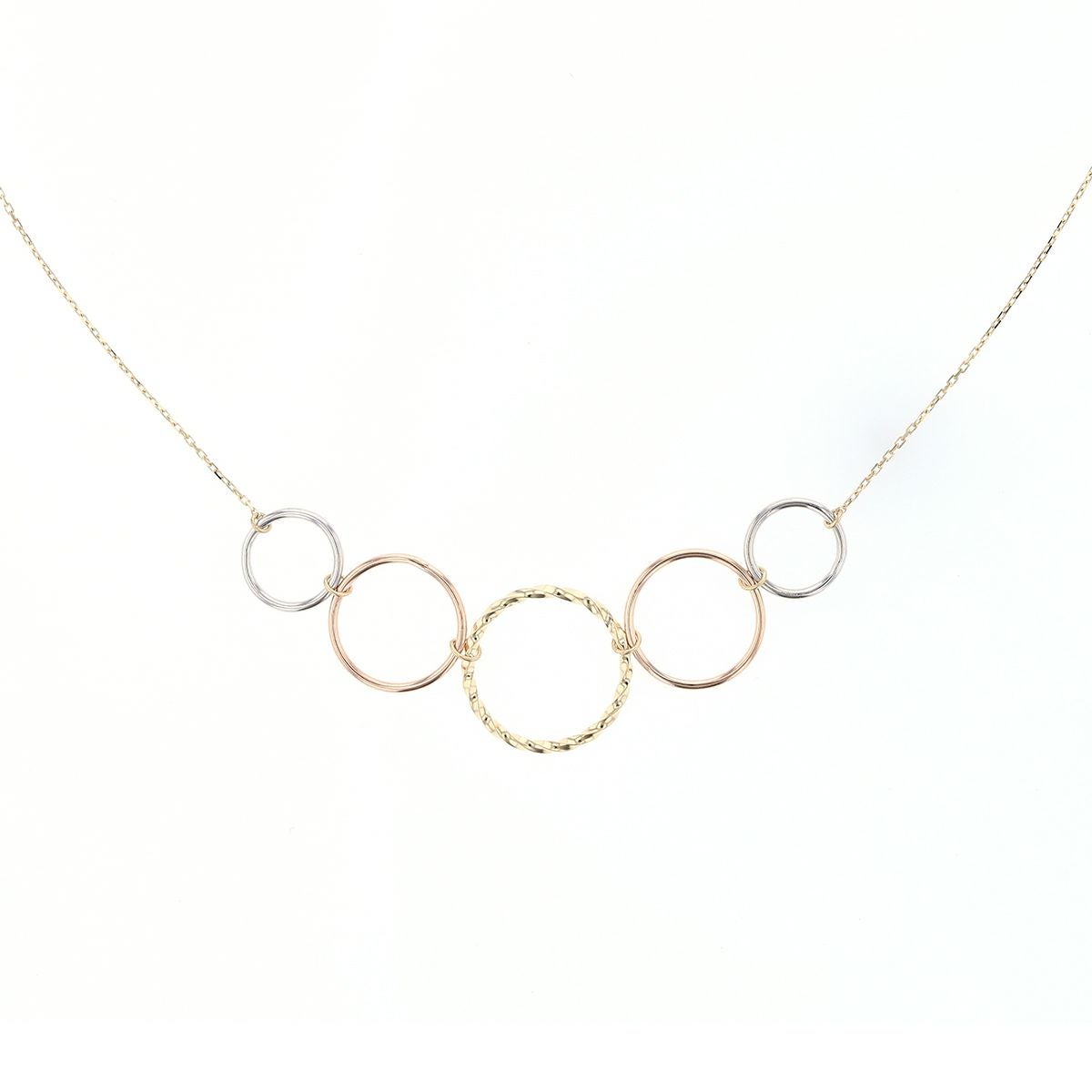 K10 YG PG WG コンビネーション ネックレス