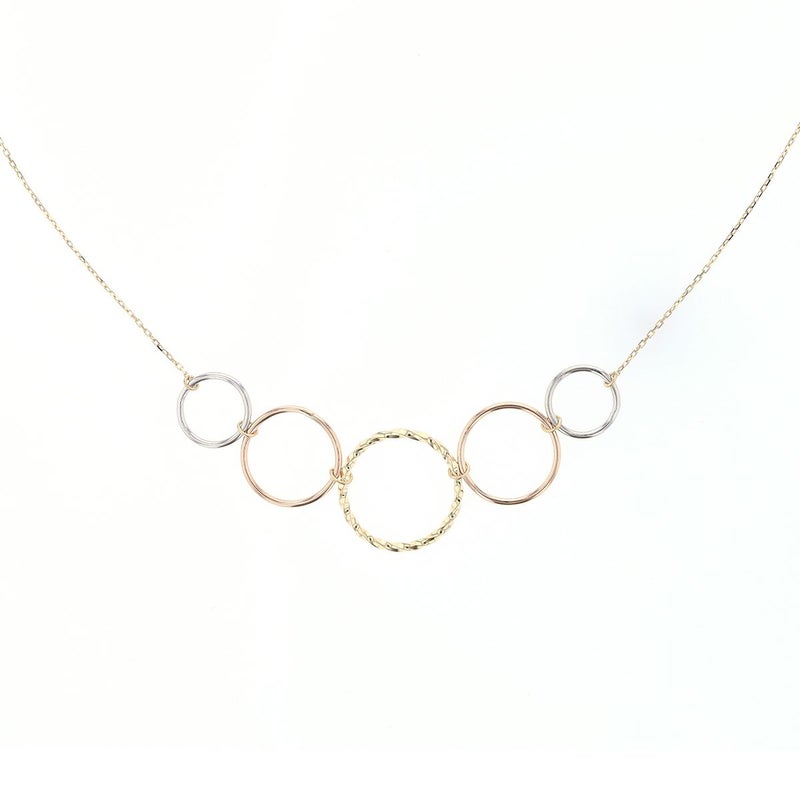 K10 YG PG WG コンビネーション ネックレス