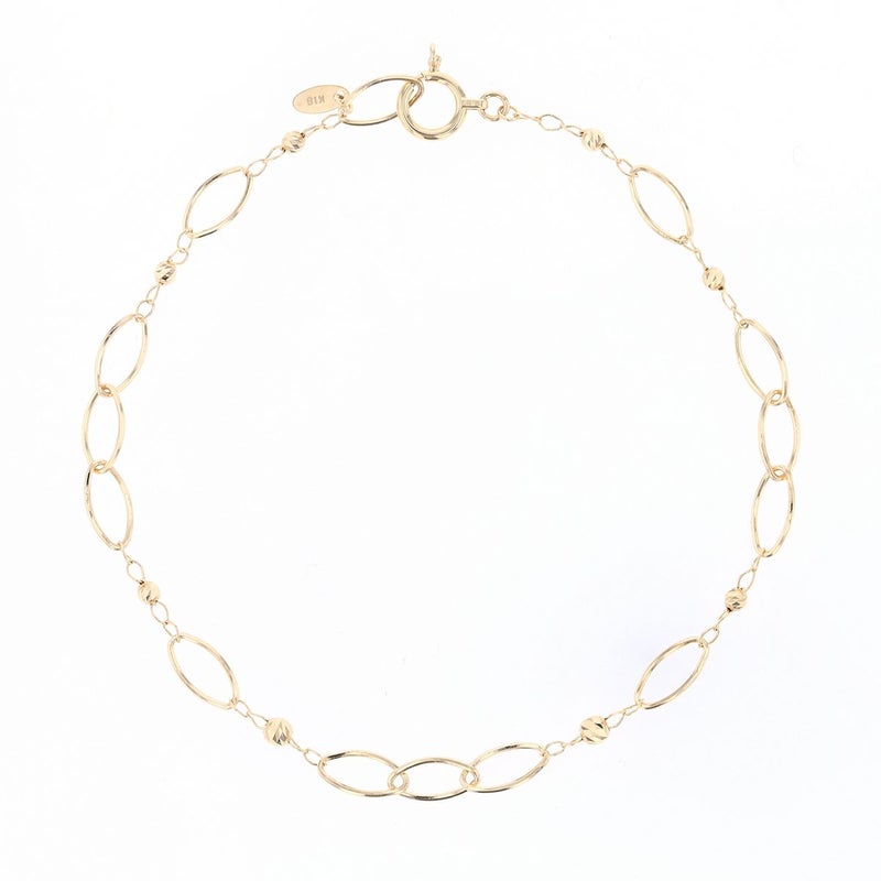 プラチナ850/K18 YG チェーン ブレスレット