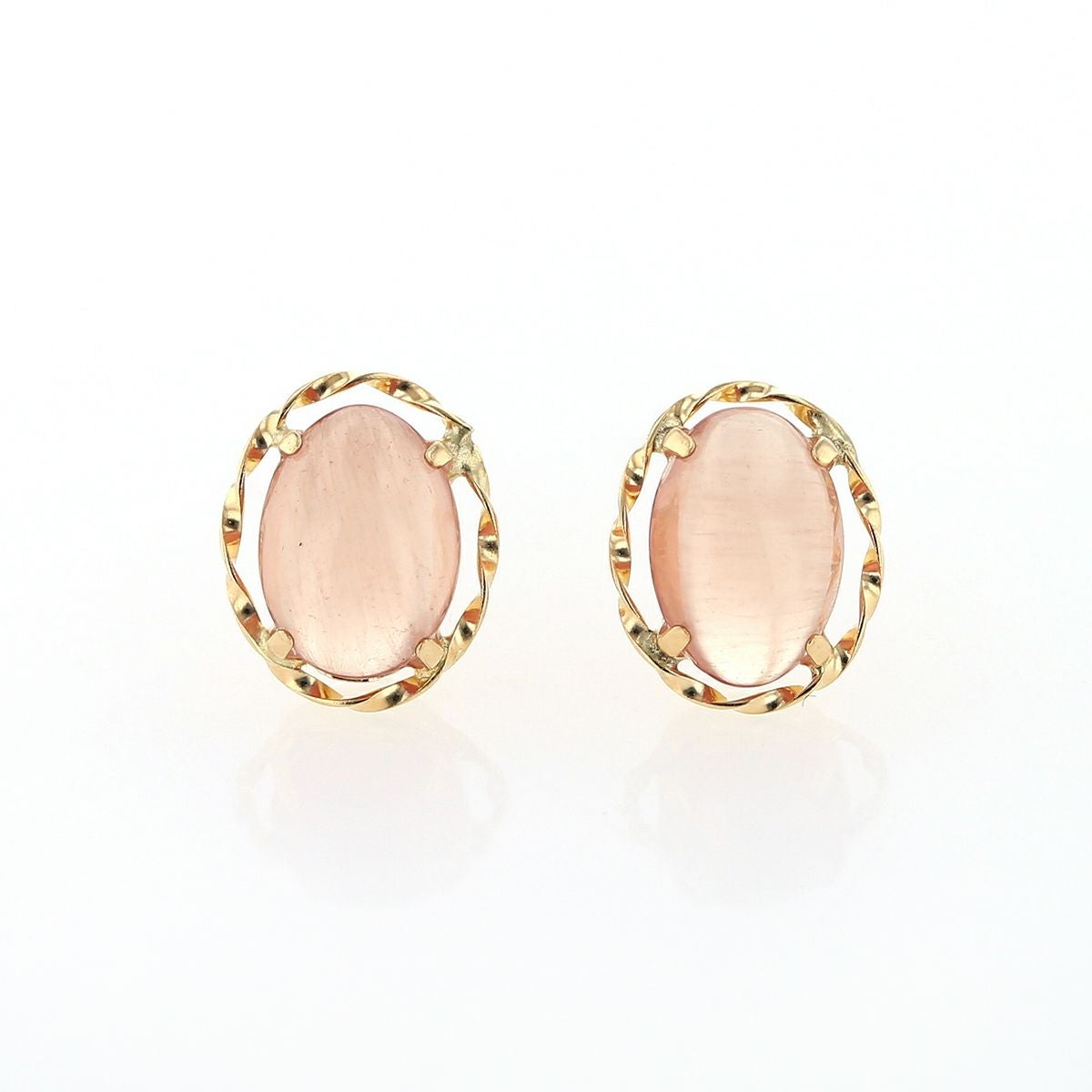 K18 YG ロードクロサイト ピアス