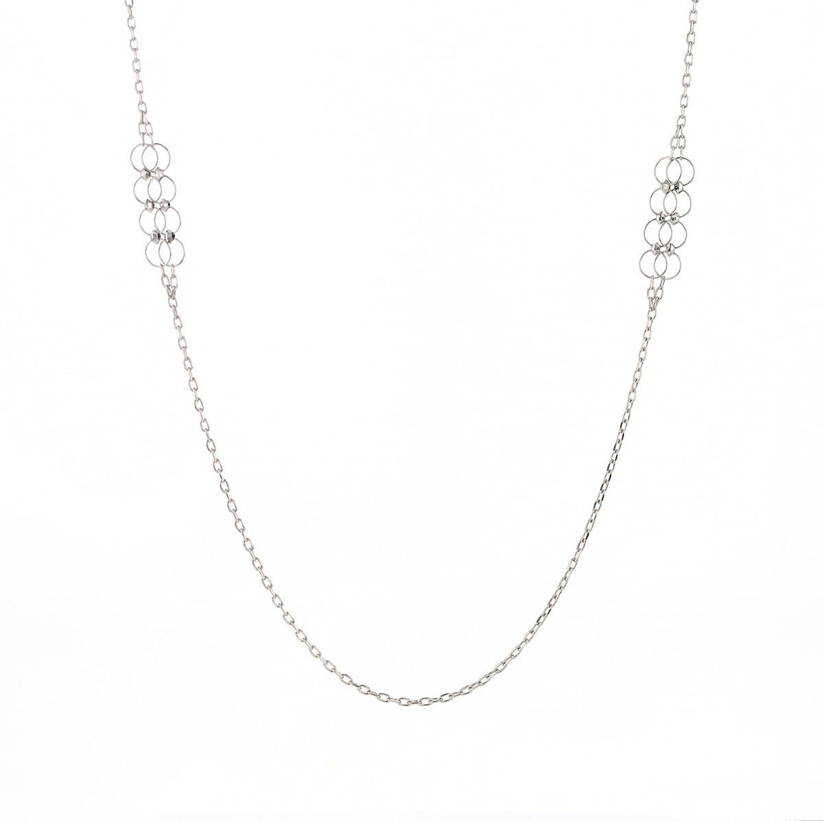 プラチナ ネックレス アズキチェーン PT850 地金ネックレス 80cm ロングネックレス 妻 彼女 誕生日プレゼント レディース