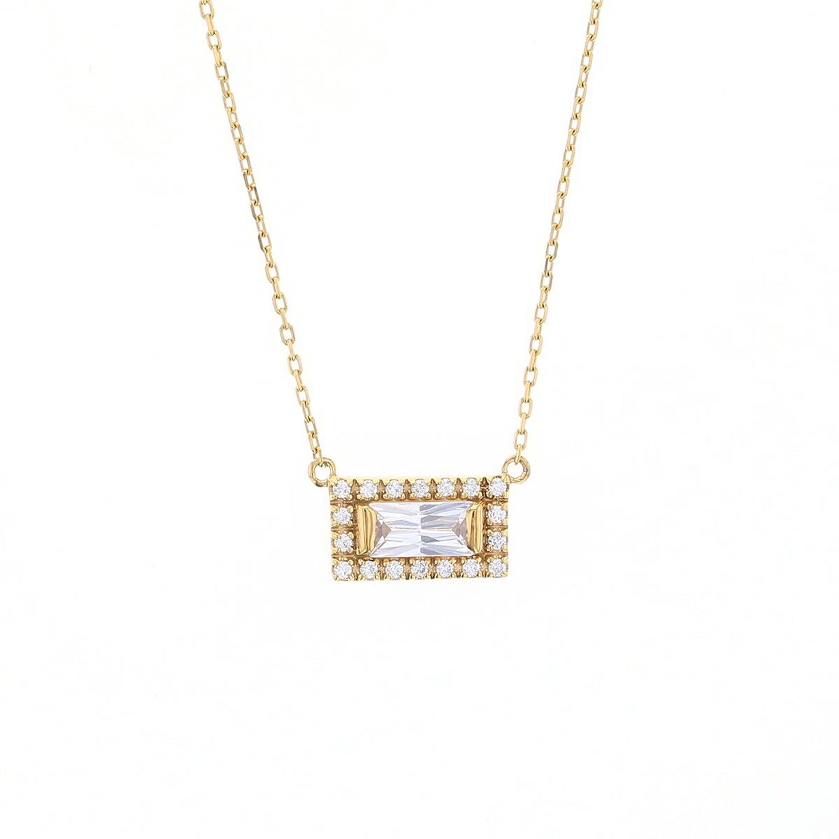 レアリゼ ベル（belle） K10 YG キュービックジルコニア  ネックレス イエローゴールド 10K 10金 妻 彼女 誕生日プレゼント ギフト レディース