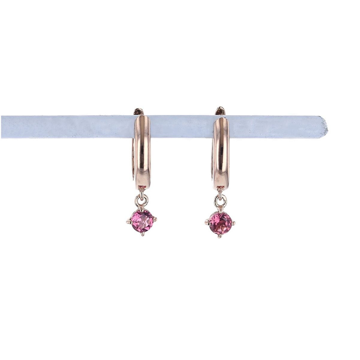 K10 PG/WG ダイヤモンド 中折れ式 フープ ピアス | IKEDAジュエリー