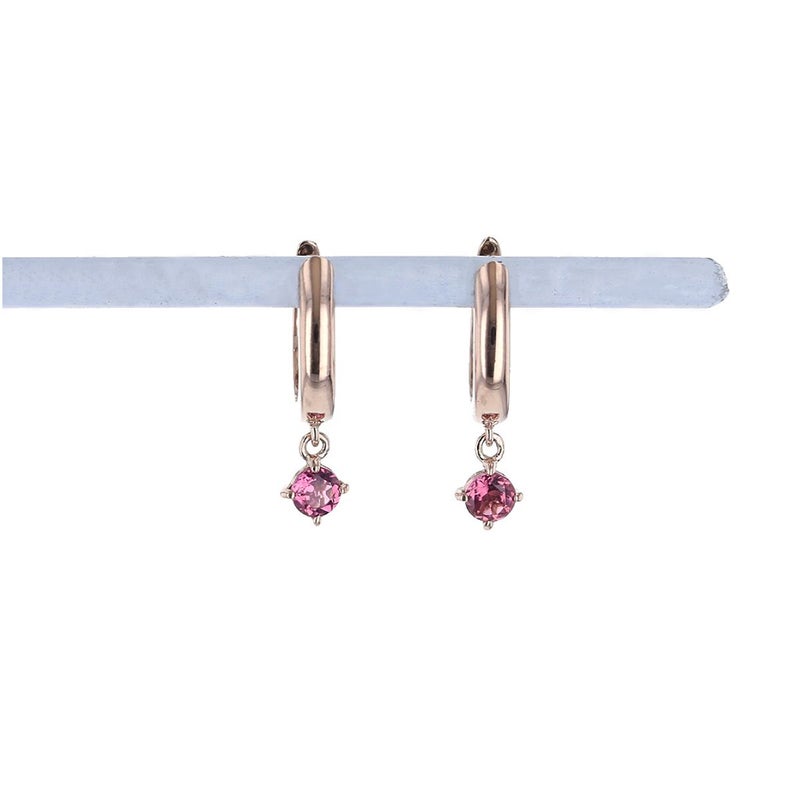 K10 PG ピンクトルマリン フープピアス ピンクゴールド 10K 10金 10月 誕生石 誕生日プレゼント ギフト 20代 30代 40代 レディース 妻 彼女