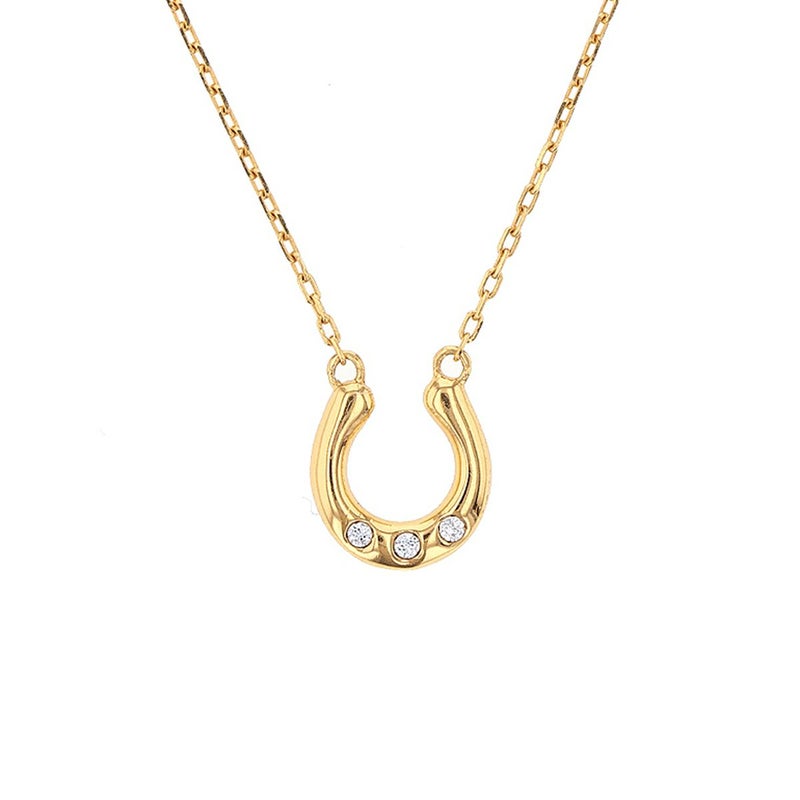 レアリゼ ベル 馬蹄 ホースシュー ネックレス シルバー キュービックジルコニア 妻 彼女 誕生日プレゼント ギフト レディース belle