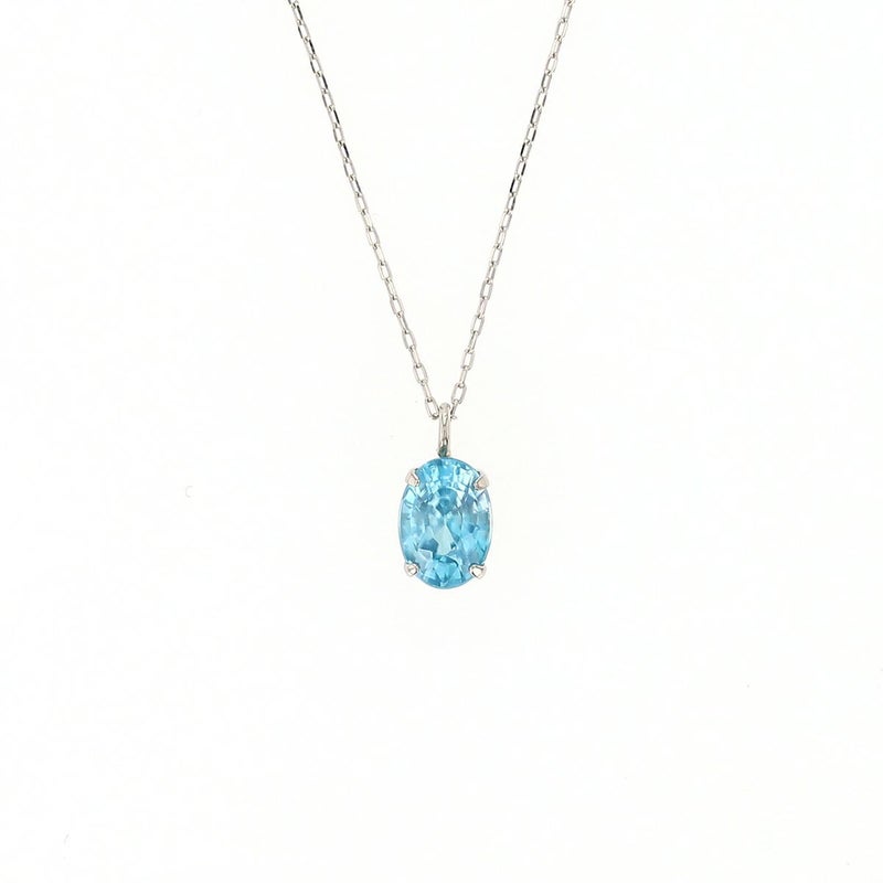 プラチナ ブルージルコン ネックレス 12月誕生石 レディース PT 誕生日プレゼント ギフト 女性 彼女 20代 30代 40代 記念日 PT850