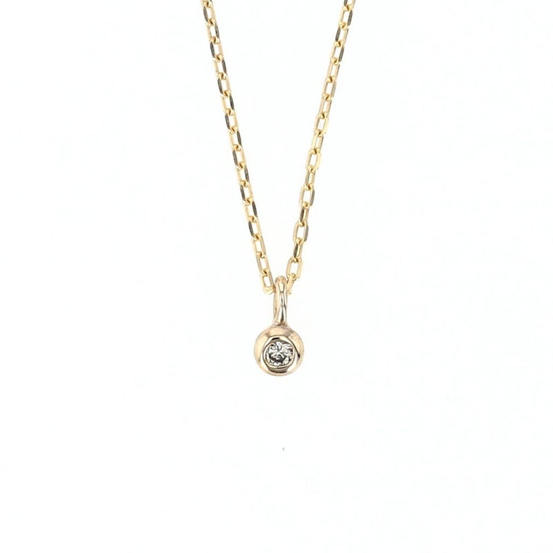 K10 YG/WG ダイヤモンド ネックレス 一粒 一粒ダイヤモンド ダイヤ イエローゴールド ホワイトゴールド 誕生日プレゼント ギフト レディース 女性 彼女 20代 30代 40代 誕生日 記念日