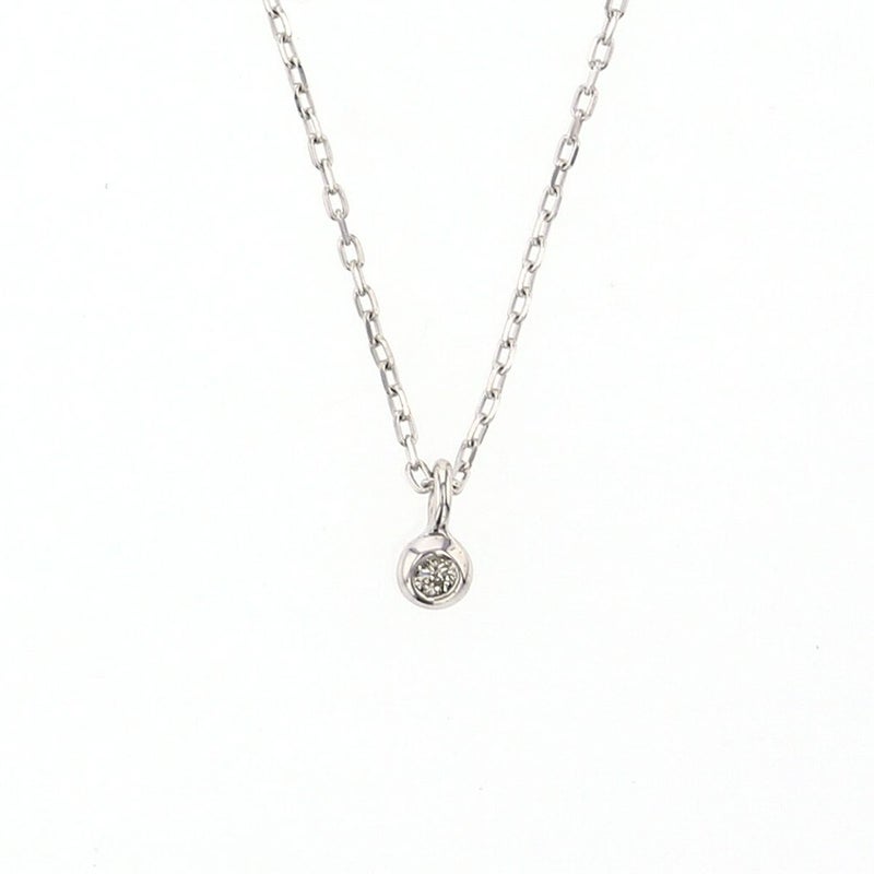 K10 YG/WG ダイヤモンド ネックレス 一粒 一粒ダイヤモンド ダイヤ イエローゴールド ホワイトゴールド 誕生日プレゼント ギフト レディース 女性 彼女 20代 30代 40代 誕生日 記念日