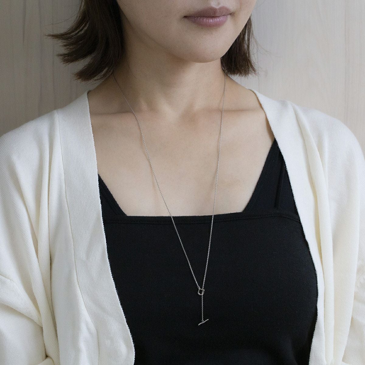 レアリゼ ベル ネックレス シルバー ロングネックレス ラリエットネックレス 妻 彼女 誕生日プレゼント ギフト レディース belle