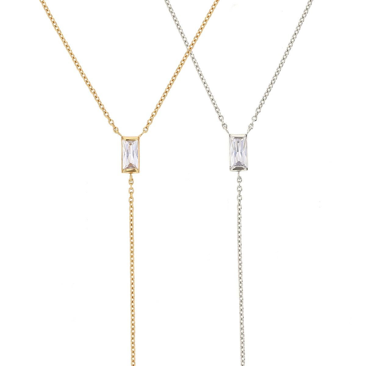 レアリゼ ベル ネックレス シルバー ロングネックレス ラリエットネックレス キュービックジルコニア 妻 彼女 誕生日プレゼント ギフト レディース belle