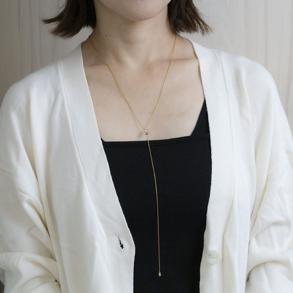 レアリゼ ベル ネックレス シルバー ロングネックレス ラリエットネックレス キュービックジルコニア 妻 彼女 誕生日プレゼント ギフト レディース belle