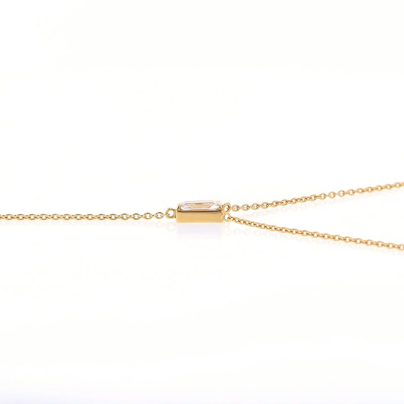 レアリゼ ベル ネックレス シルバー ロングネックレス ラリエットネックレス キュービックジルコニア 妻 彼女 誕生日プレゼント ギフト レディース belle