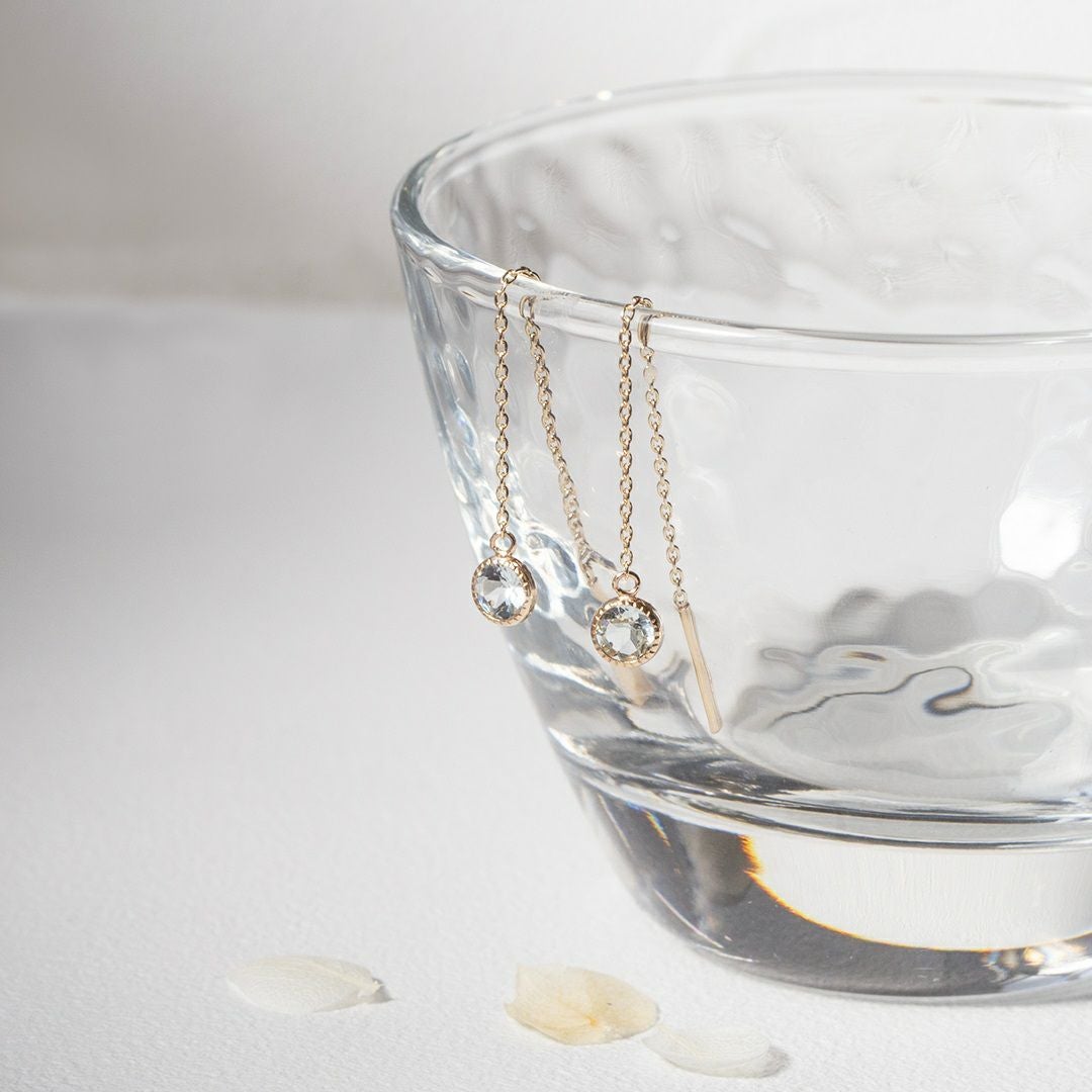 K10 YG アクアマリン アメリカンピアス ピアス レディース 3月 誕生石 ギフト 誕生日プレゼント 20代 30代 40代 イエローゴールド アメリカンピアス 一粒 揺れる 妻 彼女 可愛い