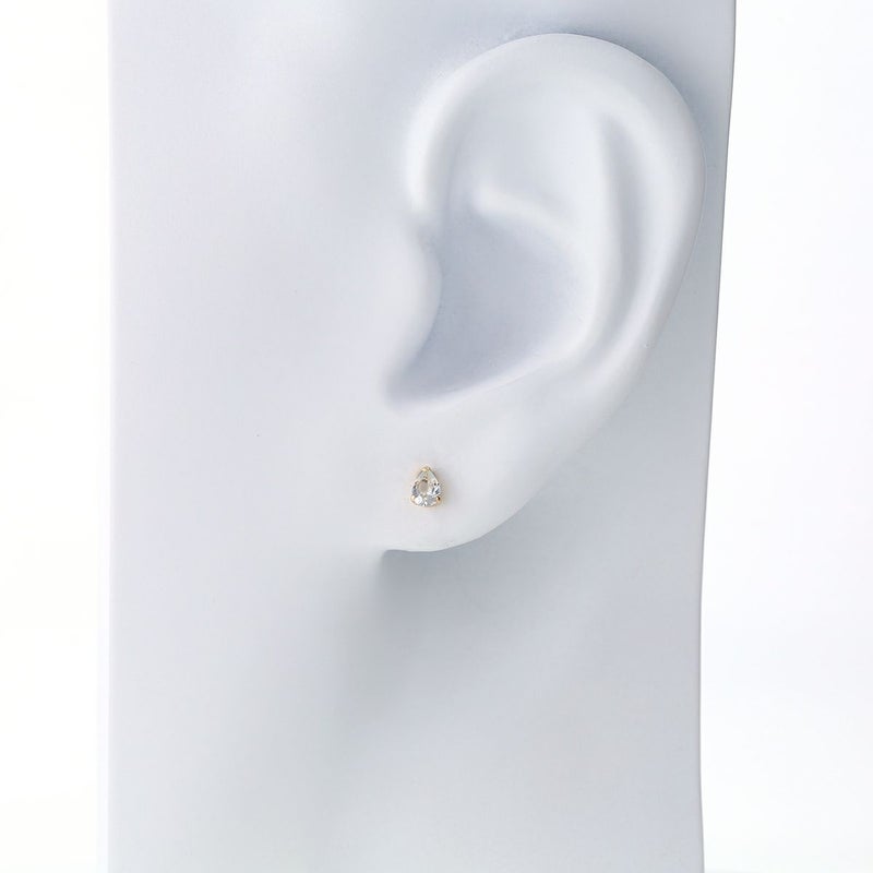 K10 YG アクアマリン ピアス