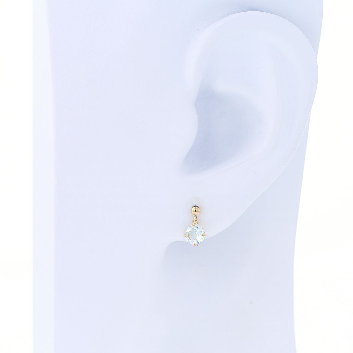 K10 YG アクアマリン ピアス