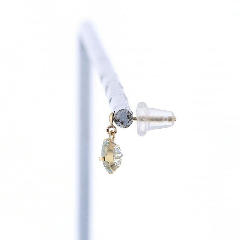 K10 YG アクアマリン ピアス