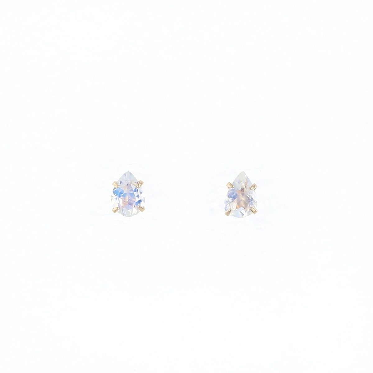 K10 YG ブルームーンストーン ピアス ペアシェイプ イエローゴールド 10金 6月 誕生石 誕生日 プレゼント レディース 20代 30代 40代 10k k10 天然石