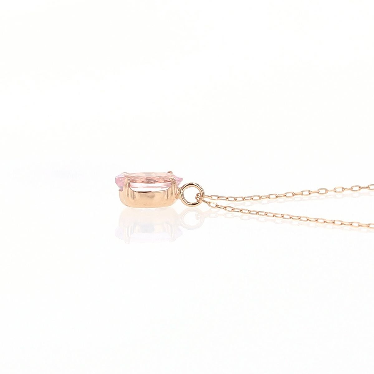 K18 PG モルガナイト ネックレス