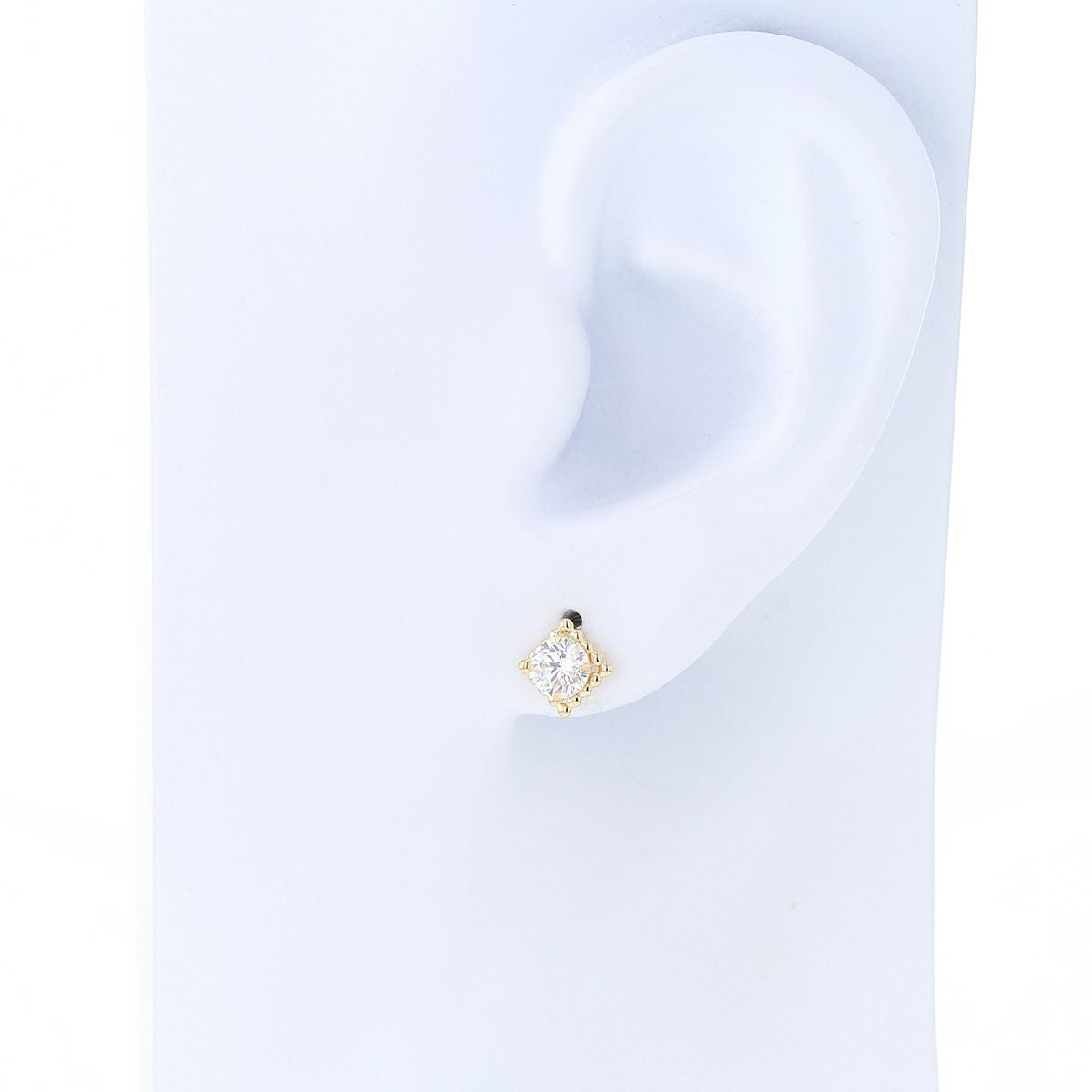 K10 YG キュービックジルコニア ピアス ゴールド レディース 10金 CZ 誕生日プレゼント ギフト 20代 30代 40代 女性 彼女 妻