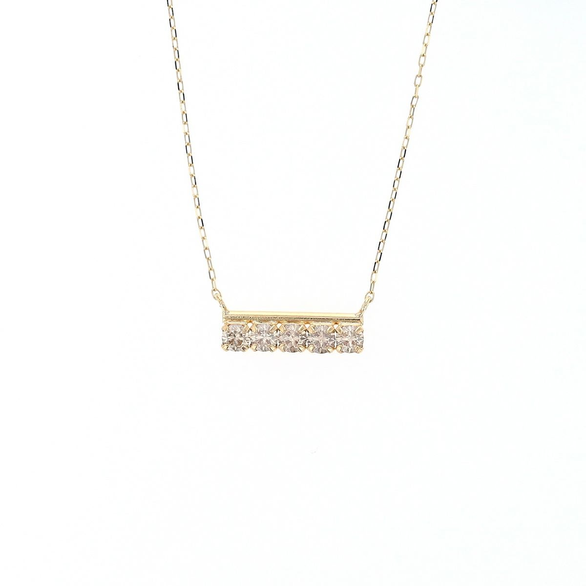 H&C鑑別書付き プラチナ/K18 YG ダイヤモンド ネックレス ラインネックレス バーネックレス PT プラチナ K18 イエローゴールド 18K 18金 誕生日プレゼント レディース 女性 彼女 20代 30代 40代 誕生日 記念日 ギフト ハート＆キューピッド