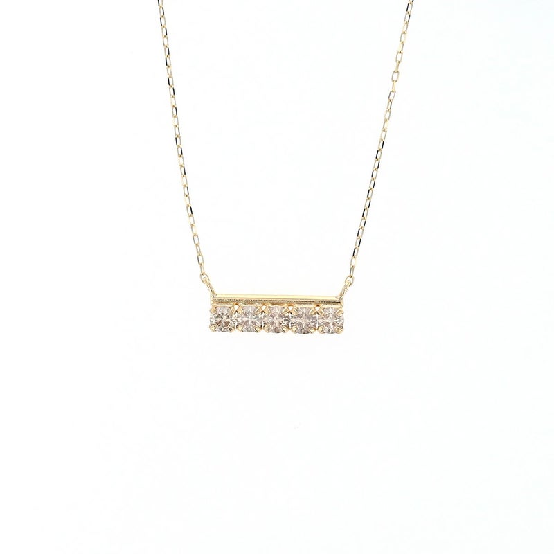 H&C鑑別書付き プラチナ/K18 YG ダイヤモンド ネックレス ラインネックレス バーネックレス PT プラチナ K18 イエローゴールド 18K 18金 誕生日プレゼント レディース 女性 彼女 20代 30代 40代 誕生日 記念日 ギフト ハート＆キューピッド