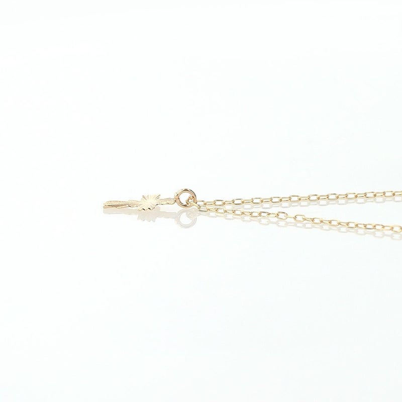 K10 YG クロス ネックレス