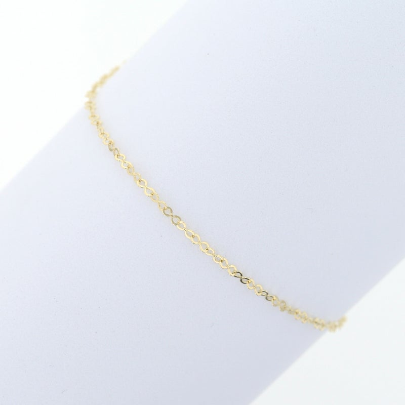 K10 YG エイトチェーン ブレスレット イエローゴールド 10金 10K 妻 彼女 プレゼント レディース 誕生日プレゼント ギフト 30代 40代