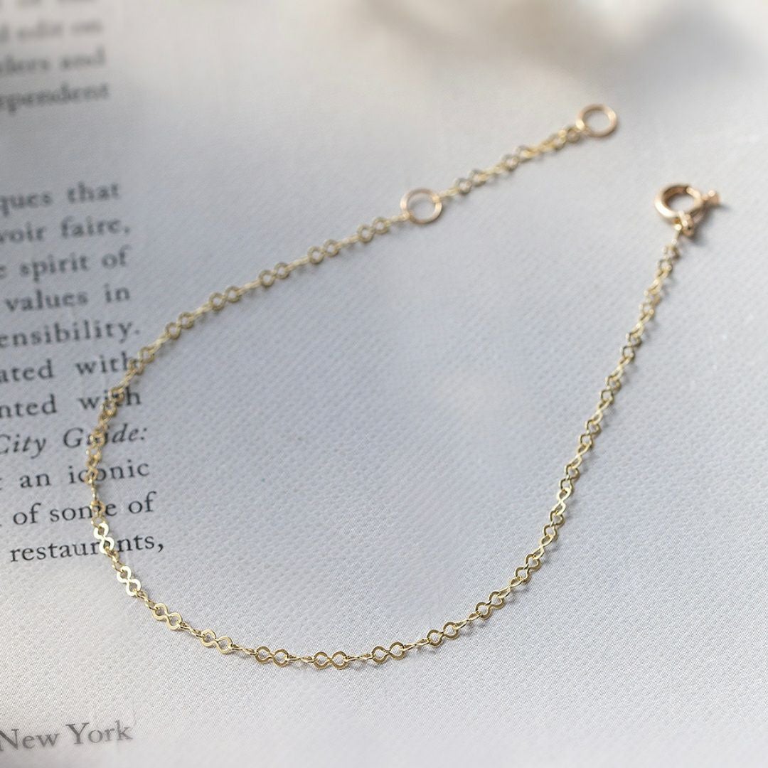 K10 YG エイトチェーン ブレスレット イエローゴールド 10金 10K 妻 彼女 プレゼント レディース 誕生日プレゼント ギフト 30代 40代