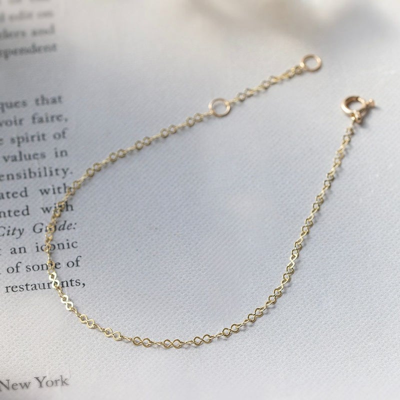 K10 YG エイトチェーン ブレスレット イエローゴールド 10金 10K 妻 彼女 プレゼント レディース 誕生日プレゼント ギフト 30代 40代