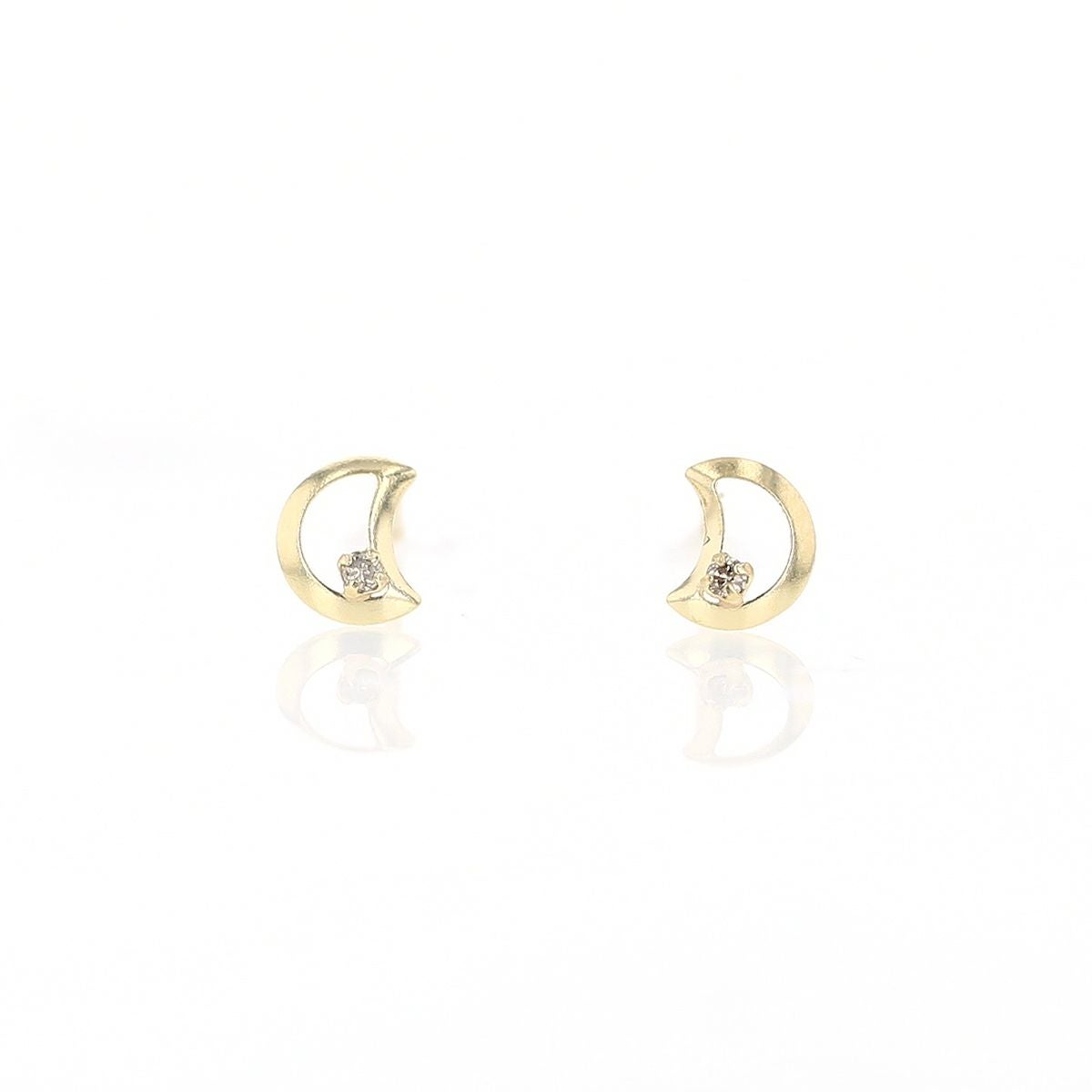 K10 YG ダイヤモンド ピアス | IKEDAジュエリーオンライン