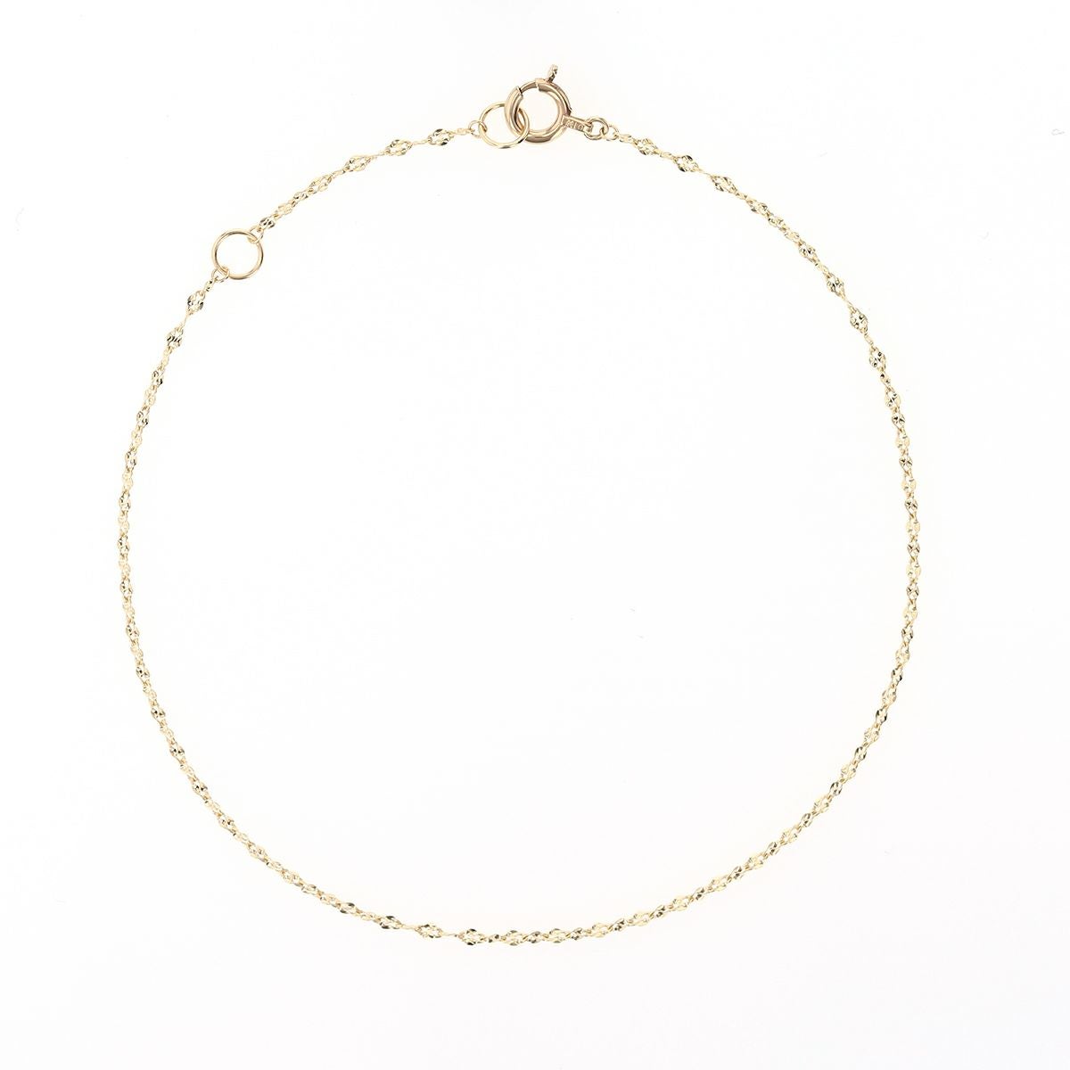 K10 YG モーグルチェーン ブレスレット