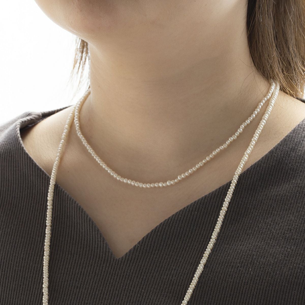K14 YG 淡水パール ネックレス パール 小粒 レディース 20代 30代 40代 プレゼント 彼女 妻 誕生石 6月 カジュアル 重ね付け パーティー お呼ばれ