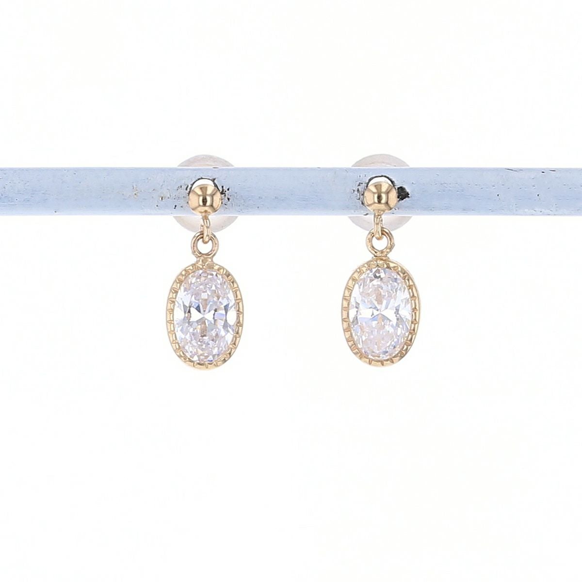 K10 YG スーパーキュービックジルコニア ピアス イエローゴールド レディース 10金 CZ 誕生日プレゼント ギフト 20代 30代 40代 女性 彼女 妻