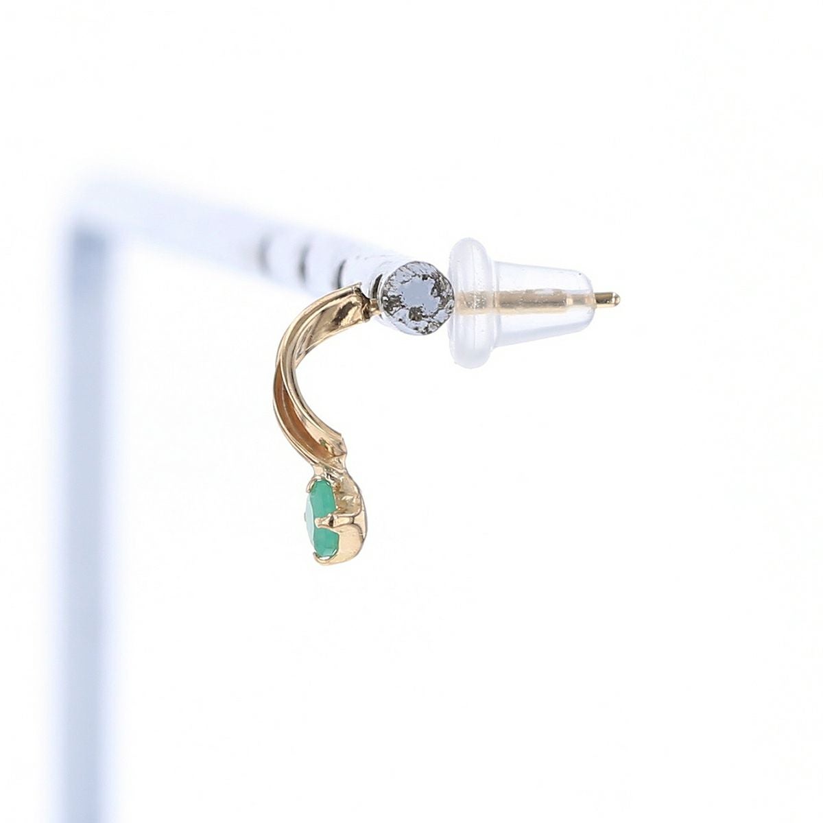 K10 YG エメラルド ピアス 10金 イエローゴールド レディース 5月誕生石 ギフト 誕生日プレゼント 彼女 妻 20代 30代 40代