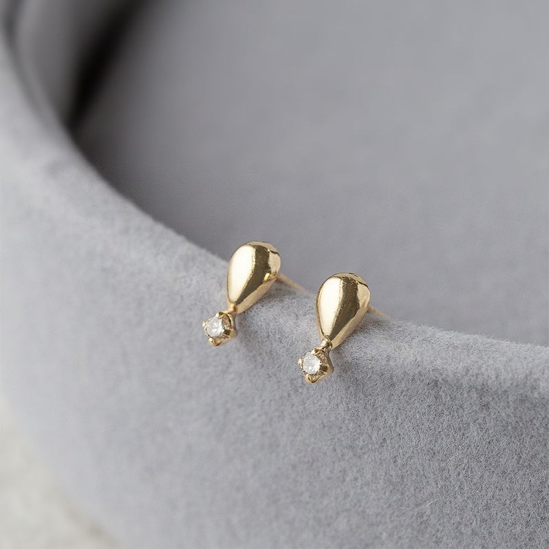 K18 YG ダイヤモンド ピアス 18k 18金 イエローゴールド レディース 彼女 妻 誕生日プレゼント プレゼント ギフト 20代 30代 40代