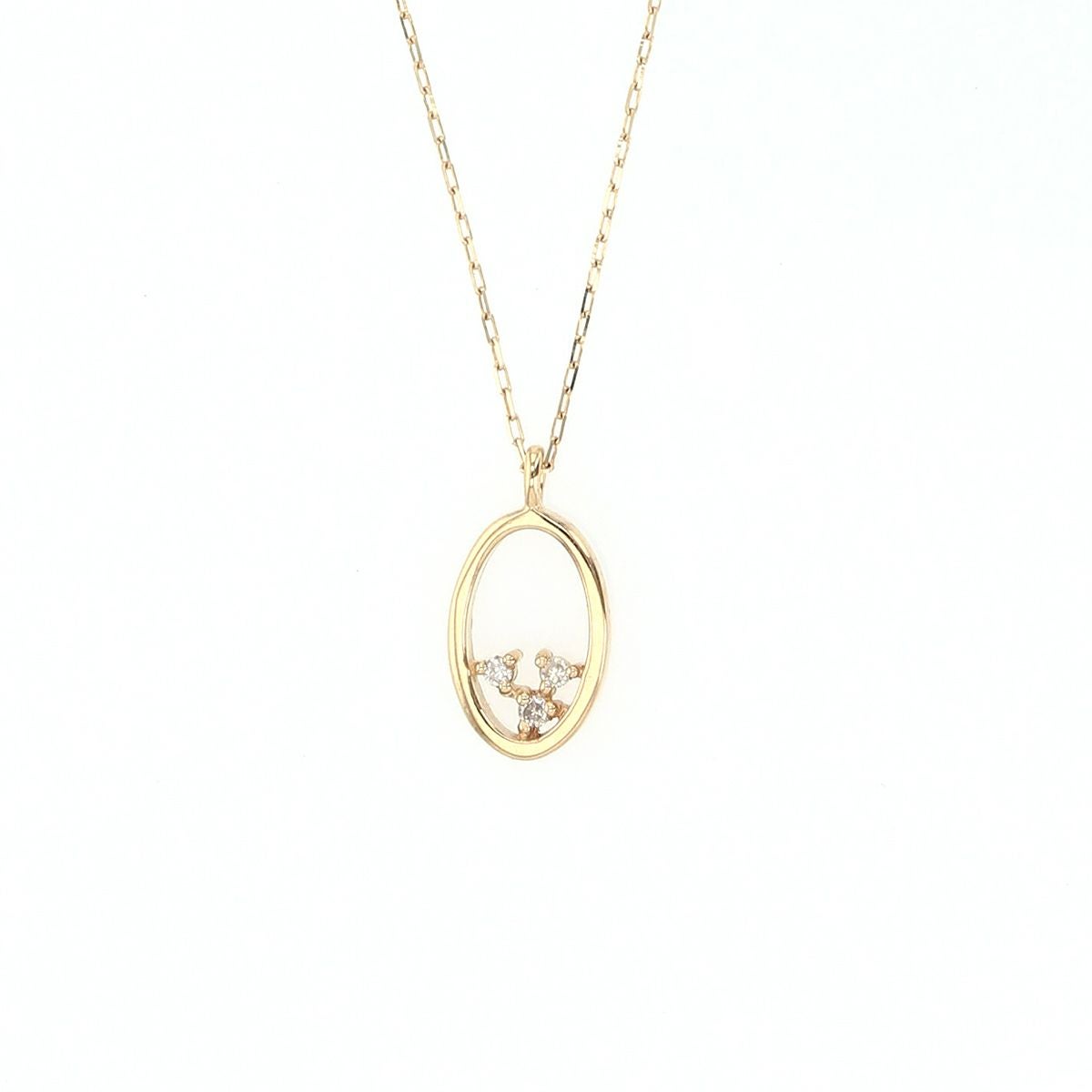 K10 YG ダイヤモンド ネックレス