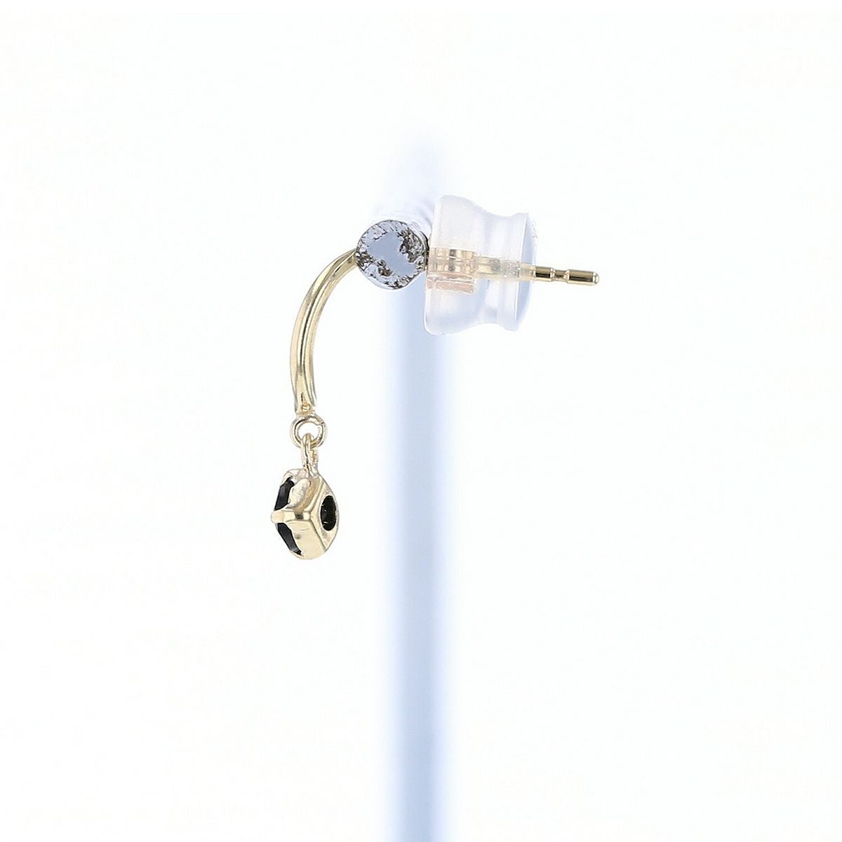 K10 YG オニキス ピアス レディース 8月 誕生石 プレゼント 誕生日プレゼント ギフト 10金 彼女 20代 30代 40代 イエローゴールド 天然石