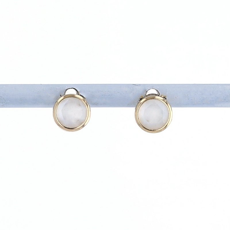 K10 YG ムーンストーン ピアス イエローゴールド 10金 6月 誕生石 誕生日 プレゼント レディース 20代 30代 40代 10k k10 天然石