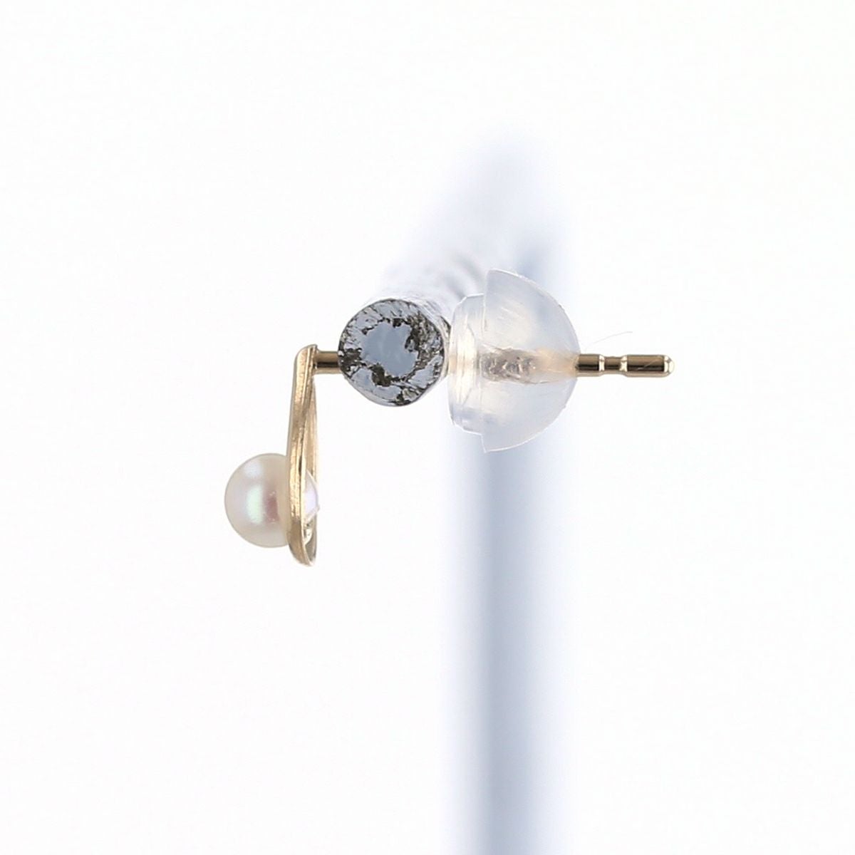 K10 YG 淡水パール ピアス パール 6月 誕生石 誕生日プレゼント ギフト 一粒 妻 彼女 可愛い レディース 10金 10K イエローゴールド 誕生日 20代 30代 40代 女性 ギフト