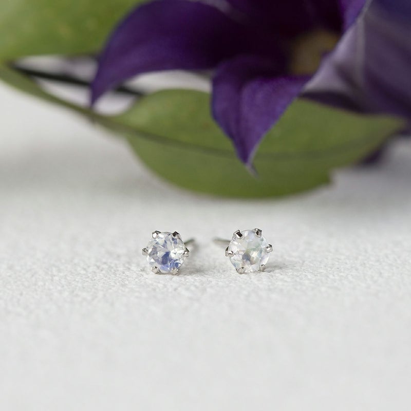 プラチナ ロイヤルブルームーンストーン ピアス PT PT900 6月 誕生石 誕生日 プレゼント レディース 20代 30代 40代 10k k10 天然石