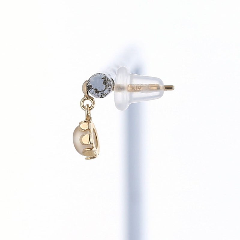 K10 YG ムーンストーン ピアス イエローゴールド 10金 6月 誕生石 誕生日 プレゼント レディース 20代 30代 40代 10k k10 天然石