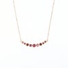 10 YG PG WG マルチ カラーストーン ネックレス