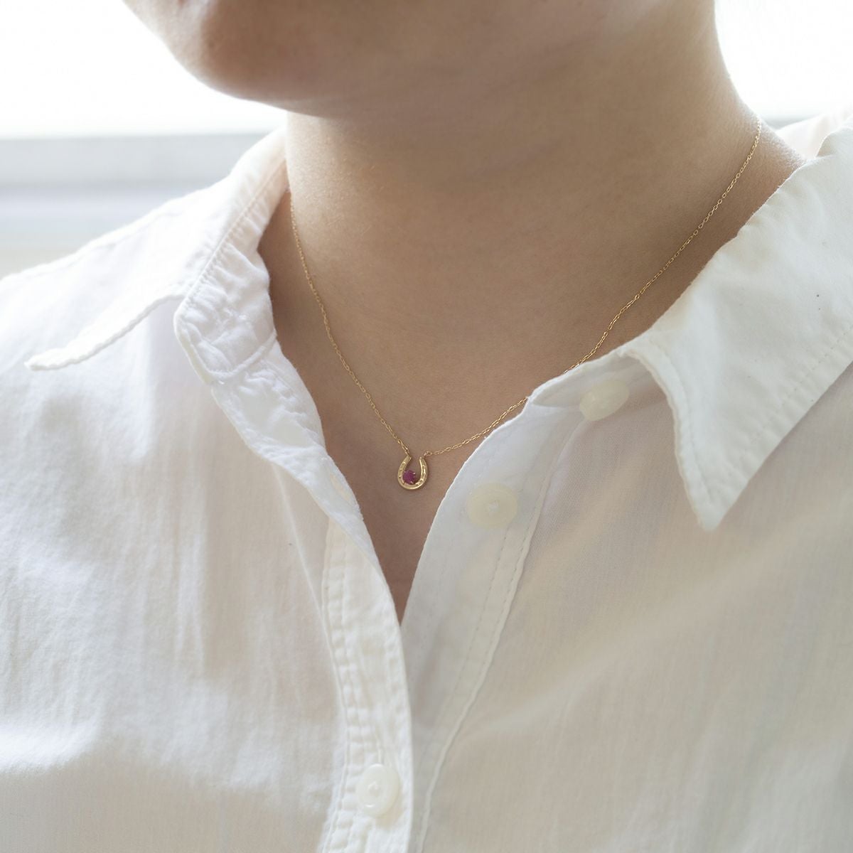K10 YG ルビー ネックレス イエローゴールド 誕生石 7月 レディース 彼女 妻 誕生日プレゼント ギフト