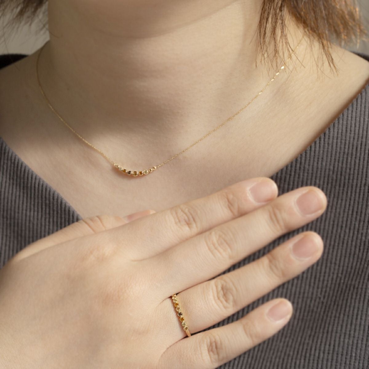 K10 YG PG WG マルチ カラーストーン リング ハーフエタニティ 誕生石 プレゼント レディース 彼女 妻 30代 40代 イエローゴールド ピンクゴールド ホワイトゴールド フラワー 花