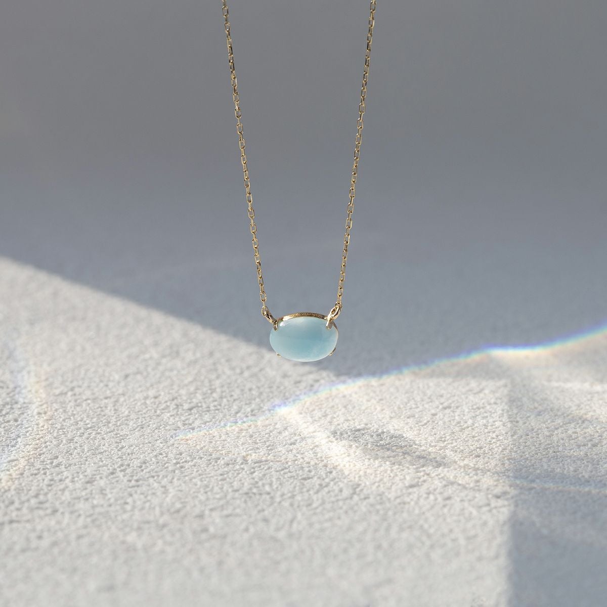 K10 YG ラリマー ネックレス イエローゴールド レディース 天然石 ドルフィンストーン パワーストーン ブルー 妻 彼女 誕生日プレゼント ギフト プレゼント